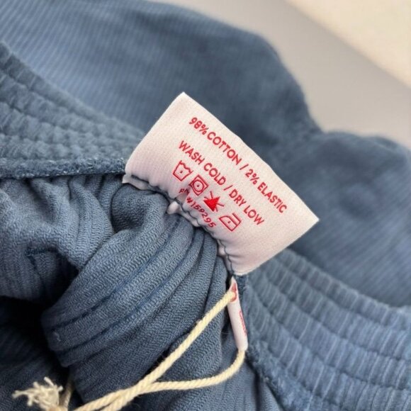 Hammie's women's 26 blue corduroy 70's style high waist mini shorts retro NWT - Picture 8 of 8